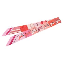 Twilly in seta Hermès Pink Couvertures Nouvelles