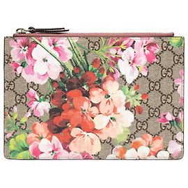 Clutch Gucci Pink GG Supreme Blooms