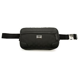 Borsetta a vita Gucci in nylon GG nero
