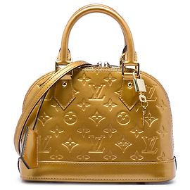 Louis Vuitton Gold Monogram Vernis Alma BB