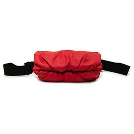 Bottega Veneta Borsa Cintura The Body Pouch in Pelle di Vitello Rossa
