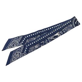 Hermès Blue Entre Ciel Et Mer Bandana Silk Twilly Scarf