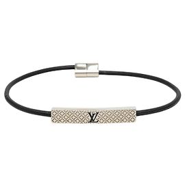 Bracelete Louis Vuitton Champs Elysees em paládio preto