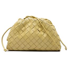 Bottega Veneta Yellow Nappa Intrecciato The Mini Pouch Crossbody