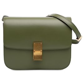 Céline Celine Green Medium Calfskin Classic Box