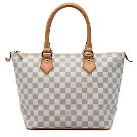 Louis Vuitton White Damier Azur Saleya PM
