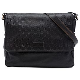Bolso bandolera Gucci Black Guccissima