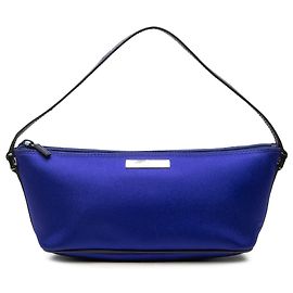 Gucci Blue Satin Boat