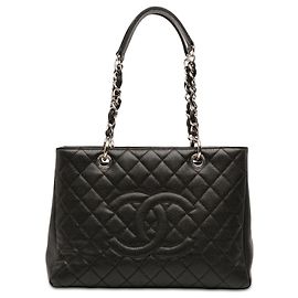 Chanel Black Caviar Grand Shopping Tote