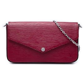 Louis Vuitton Red Epi Pochette Felicie