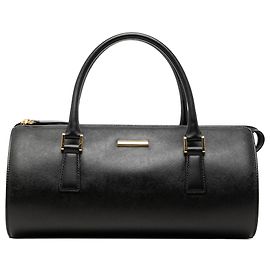 Borsa Boston Burberry in pelle nera