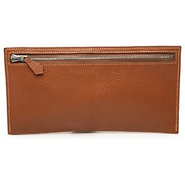 Bolsa Slim Hermès em Chevre Mysore Castanho