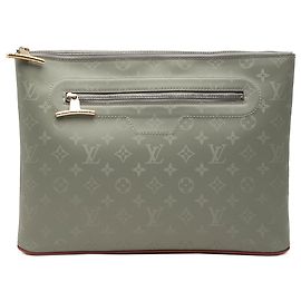 Louis Vuitton Gray Monogram Titanium Pochette Cosmos