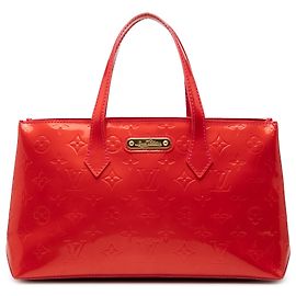 Louis Vuitton Red Monogram Vernis Wilshire PM