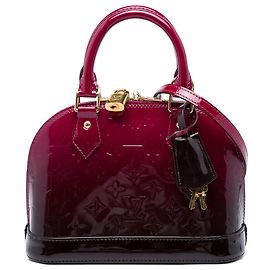 Louis Vuitton Red Monogram Vernis Ombre Alma BB