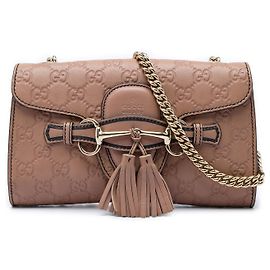 Gucci Brown Small Guccissima Emily Crossbody