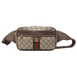 Bolsa de cintura Gucci Beige Small GG Supreme Web Ophidia