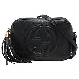 Gucci Soho Disco Crossbody in pelle di vitello nera