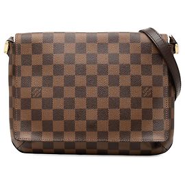 Louis Vuitton Brown Damier Ebene Musette Tango Short Strap