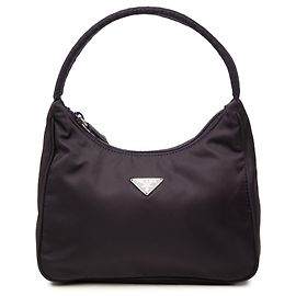 Bolso de hombro Prada Mini Tessuto Sport Morado