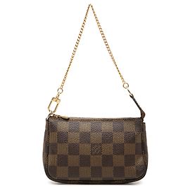 Louis Vuitton Brown Damier Ebene Mini Pochette Accessoires