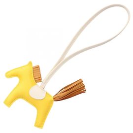 Hermès Hermes Rodeo PM Jaune Naple Sesame Cle Charm