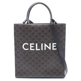Céline Celine Medium Vertical Cabas Triomphe 2-Way Tote Bag