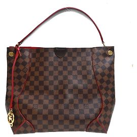 Louis Vuitton Caissa Hobo Damier with Leather