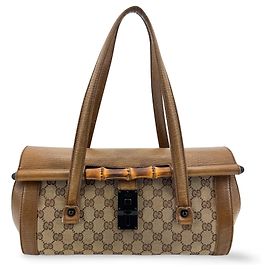 Gucci Bamboo Bullet GG Canvas Medium