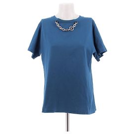 Louis Vuitton Camiseta azul con cadena