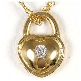 Autre Marque Collana in oro giallo 18K con diamante