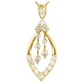 Autre Marque Colar em ouro amarelo 18K com diamante