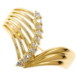 Autre Marque Ehering aus 18K Gelbgold mit Diamant