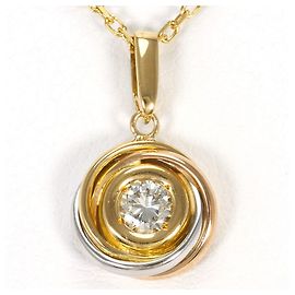 Autre Marque Platin- und Goldcollier mit Diamanten