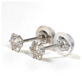 Autre Marque PT900 Platin-Stecker mit Diamanten