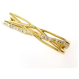 Autre Marque Anillo alianza de oro amarillo 18K y diamantes