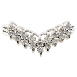 Autre Marque Anello fede in platino PT900 con diamante