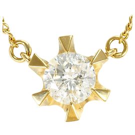 Autre Marque Halskette aus 18K Gelbgold mit Diamant