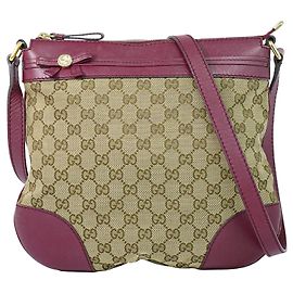 Gucci Mayfair Messenger GG Canvas and Leather