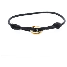 Cartier Trinity su cordino di seta in oro tricolore 18K