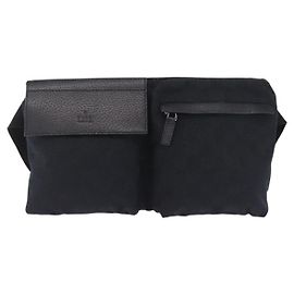 Gucci Vintage Double Web Gürtel aus Canvas