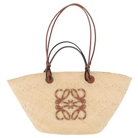 Loewe Anagram Basket Raffia Small