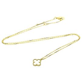 Pendente Sweet Alhambra Van Cleef & Arpels Oro Giallo 18K e Madreperla
