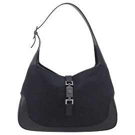 Gucci Vintage Jackie Hobo GG Canvas mit Leder Medium