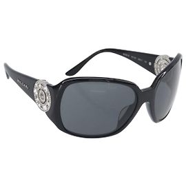 Bulgari BVLGARI Sonnenbrille Kunststoff Schwarz Silber Auth BA16227
