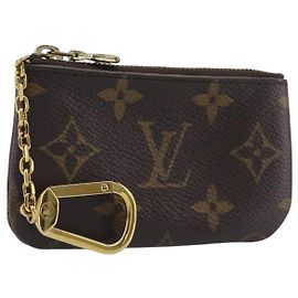 LOUIS VUITTON Monogram Pochette Cles Coin Purse M60033 LV Auth 207499