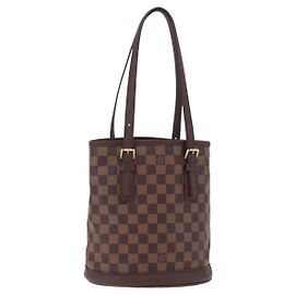 LOUIS VUITTON Damier Ebene Marais Shoulder Bag N42240 LV Auth ka6475