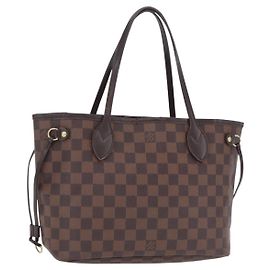Borsa Tote LOUIS VUITTON Damier Ebene Neverfull PM N51109 LV Auth 206336