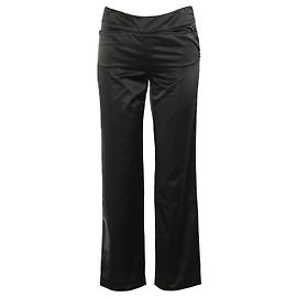Pantaloni a gamba dritta in raso tecnico nero Prada Sport