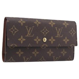 LOUIS VUITTON Monogram Porte Tresol International Wallet M61215 LV Auth am12753V
